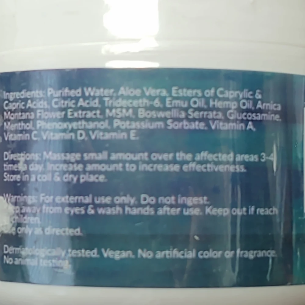Natural Hemp Cream 245000 mg - 2 oz - NEW - Picture 4 of 9